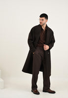 SELECTED HOMME Cappotto lungo marrone da uomo 16098258 Delicioso SELECTED HOMME 