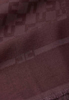 ELISABETTA FRANCHI Pashmina bordeuax da donna caratterizzata dal pattern all-over con logo SC10F56E2 EA4 ELISABETTA FRANCHI 