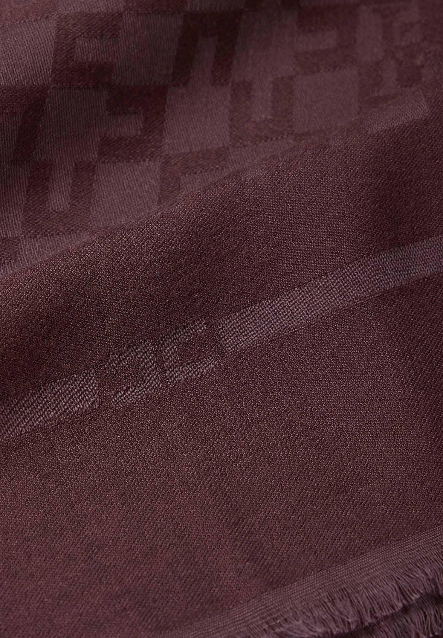 ELISABETTA FRANCHI Pashmina bordeuax da donna caratterizzata dal pattern all-over con logo SC10F56E2 EA4 ELISABETTA FRANCHI 