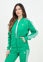 ADIDAS ORIGINALS Felpa con zip Adicolor Classics SST verde da donna IK4030  ADIDAS ORIGINALS 