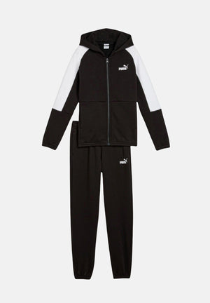 PUMA Tuta Essentials Block nera per bambino e bambina 689724 01 PUMA 