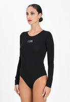 MAISON MARGIELA Body a maniche lunghe nero per donna e ragazze con logo M60911MM06L M6900 MAISON MARGIELA 