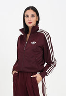 ADIDAS ORIGINALS Felpa con zip Adicolor Classics Firebird Loose bordeaux da donna KH1592  ADIDAS ORIGINALS 
