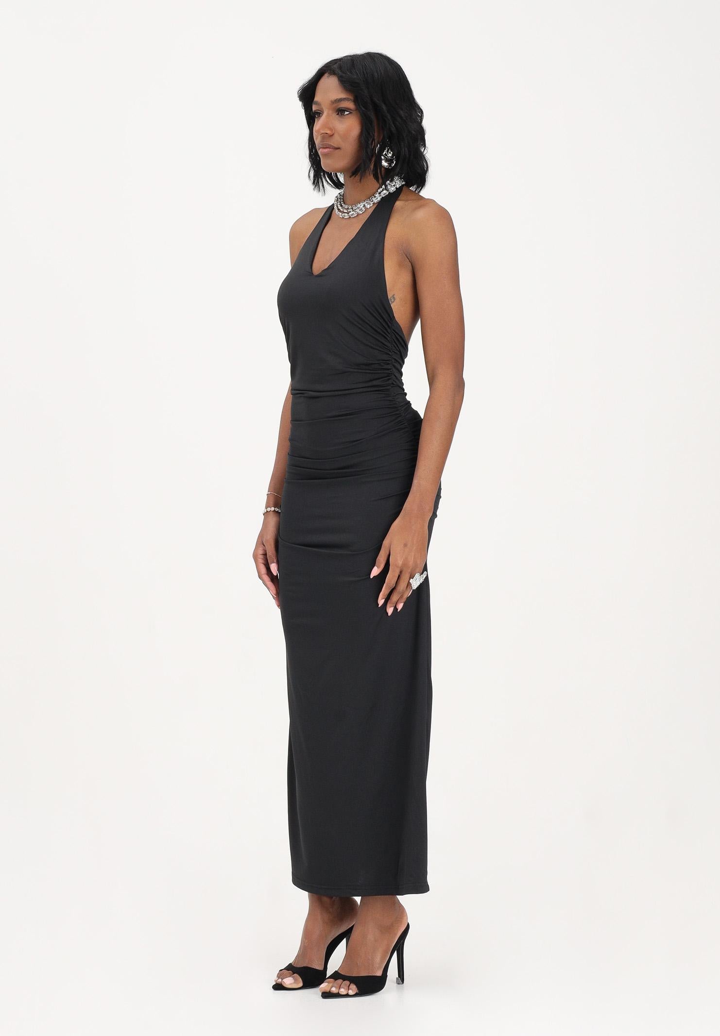 ONLY Abito midi nero da donna in tessuto stretch 15372734 BLNE ONLY 