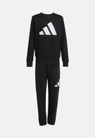 ADIDAS PERFORMANCE Tuta Essentials Big Logo nera per bambino e bambina KE1227 . ADIDAS PERFORMANCE 