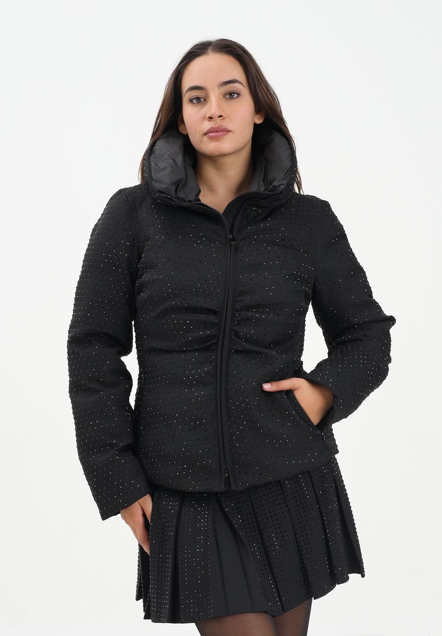 PINKO Piumino nero da donna full strass 106014A2ZF Z99 PINKO 