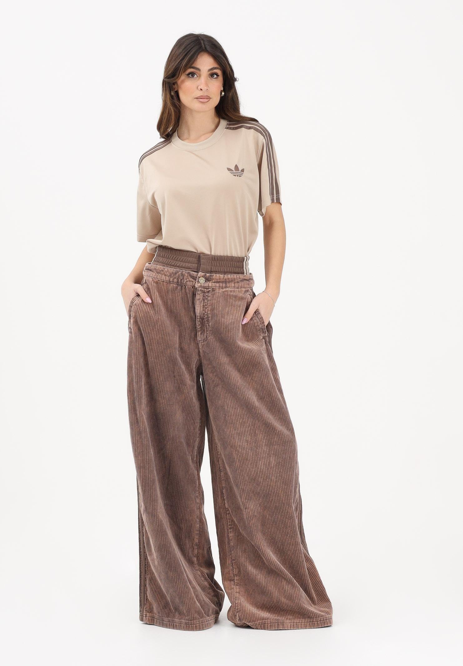 ADIDAS ORIGINALS Pantalone CORDUROY SST OVERSIZED marrone da donna KD8782 . ADIDAS ORIGINALS 