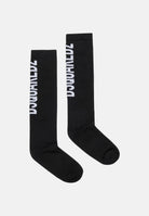 DSQUARED2 Calzini lunghi in filato misto cotone neri per uomo e donna con logo DQ2358D0A7D DQ900 DSQUARED2 