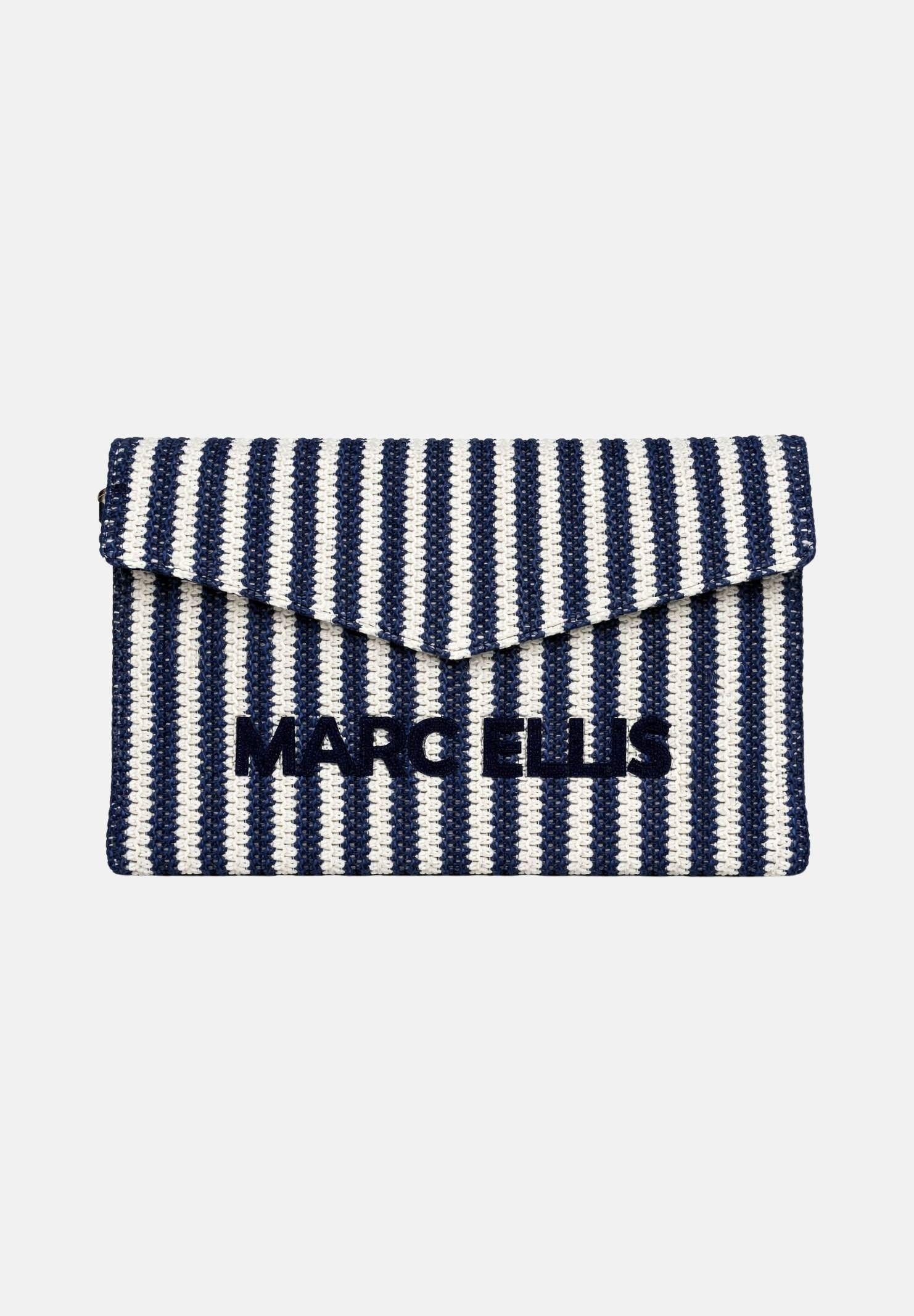 MARC ELLIS Pochette Buby Eivissa C blu e bianca da donna BUBY-EIVISSA-C BLWH MARC ELLIS 