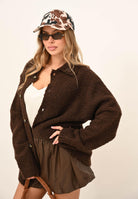 SELECTED HOMME Cardigan marrone da uomo 16098360 Demitasse SELECTED HOMME 