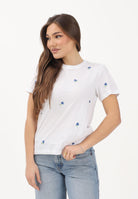ONLY T-shirt a manica corta bianca da donna con ricamo fiori 15288473 BRWITR ONLY 