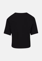 CONVERSE T-shirt a manica corta SIGNATURE CHUCK PATCH BOXY nera da bambina 369787 023 CONVERSE 