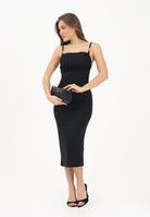 JUST CAVALLI Abito midi nero da donna con dettagli gioiello 80PAO904J0253 899 JUST CAVALLI 