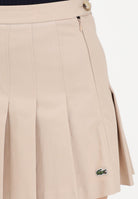 LACOSTE Gonna corta beige da donna con logo JF8001 X6F LACOSTE 
