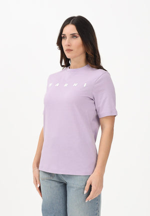 MARNI T-shirt a manica corta lilla per donna, ragazzi e bambini con logo M01601M00RF 0M612 MARNI 