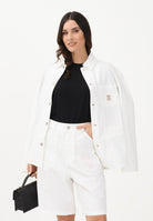DIESEL Giubbotto di jeans bianco per donna, bambino e bambina con logo J02546KXBRZ K141 DIESEL 