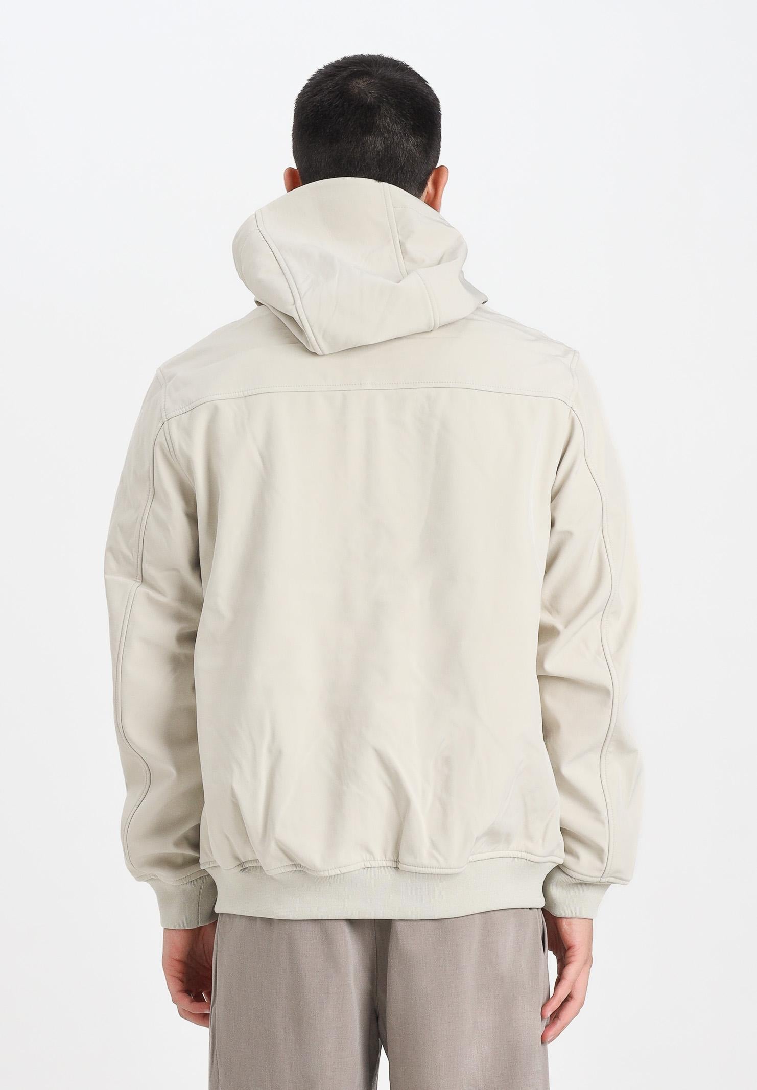 LYLE & SCOTT Giacca softshell foderata in pile beige da uomo JK2110V X865 LYLE & SCOTT 