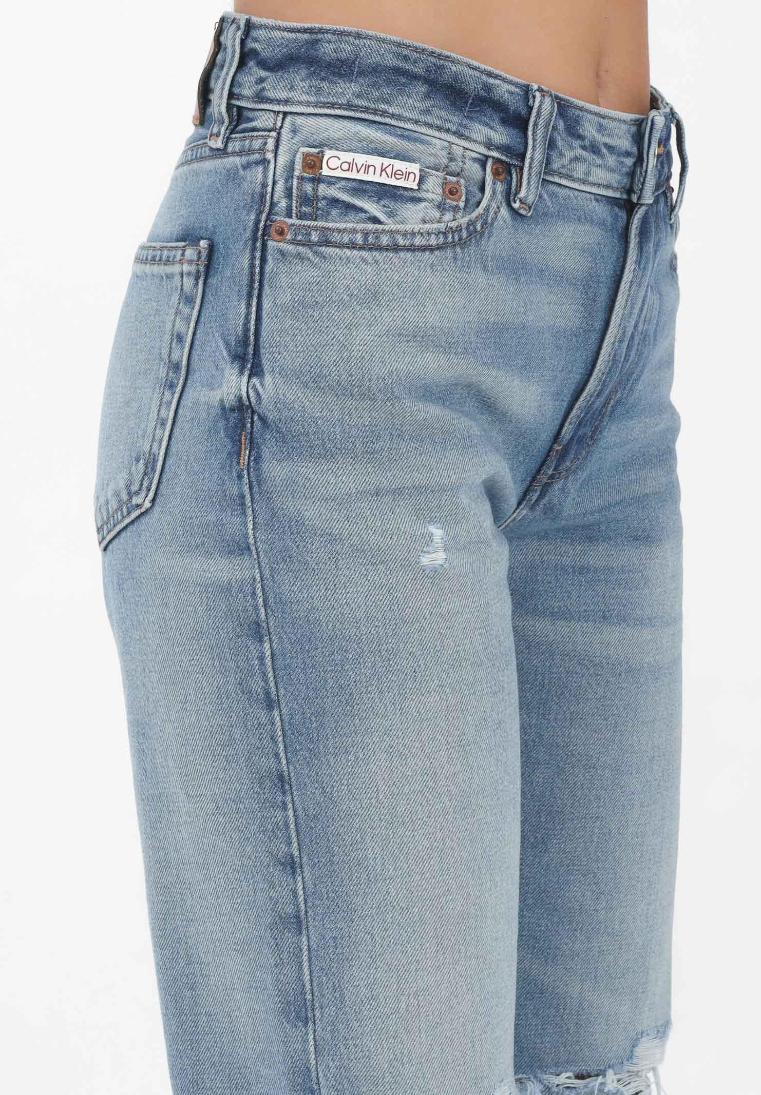 CALVIN KLEIN JEANS Jeans 90's Straightin in denim chiero da donna LV047B918GUQY  CALVIN KLEIN JEANS 