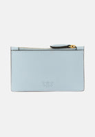 PINKO Porta carte in morbida pelle mano seta celeste da donna 100251A0F1 E37Q PINKO 