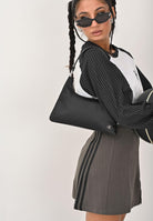 CALVIN KLEIN Borsa a spalla nera da donna con logo LV04K3219G UB1 CALVIN KLEIN 