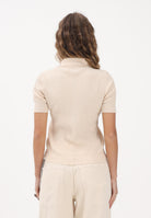 PATRIZIA PEPE Polo in maglia panna da donna con zip 8K0388K300 W409 PATRIZIA PEPE 