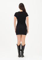 DSQUARED2 Abito corto nero per donna, ragazze e bambine con logo DQ3216D0AGG DQ900 DSQUARED2 