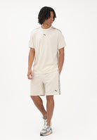 PUMA Shorts sportivo Essentials Tape panna da uomo 691696 87 PUMA 