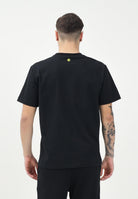 BARROW T-shirt a manica corta nera per uomo e donna con stampa orsacchiotto S5BWUATH154 110 BARROW 