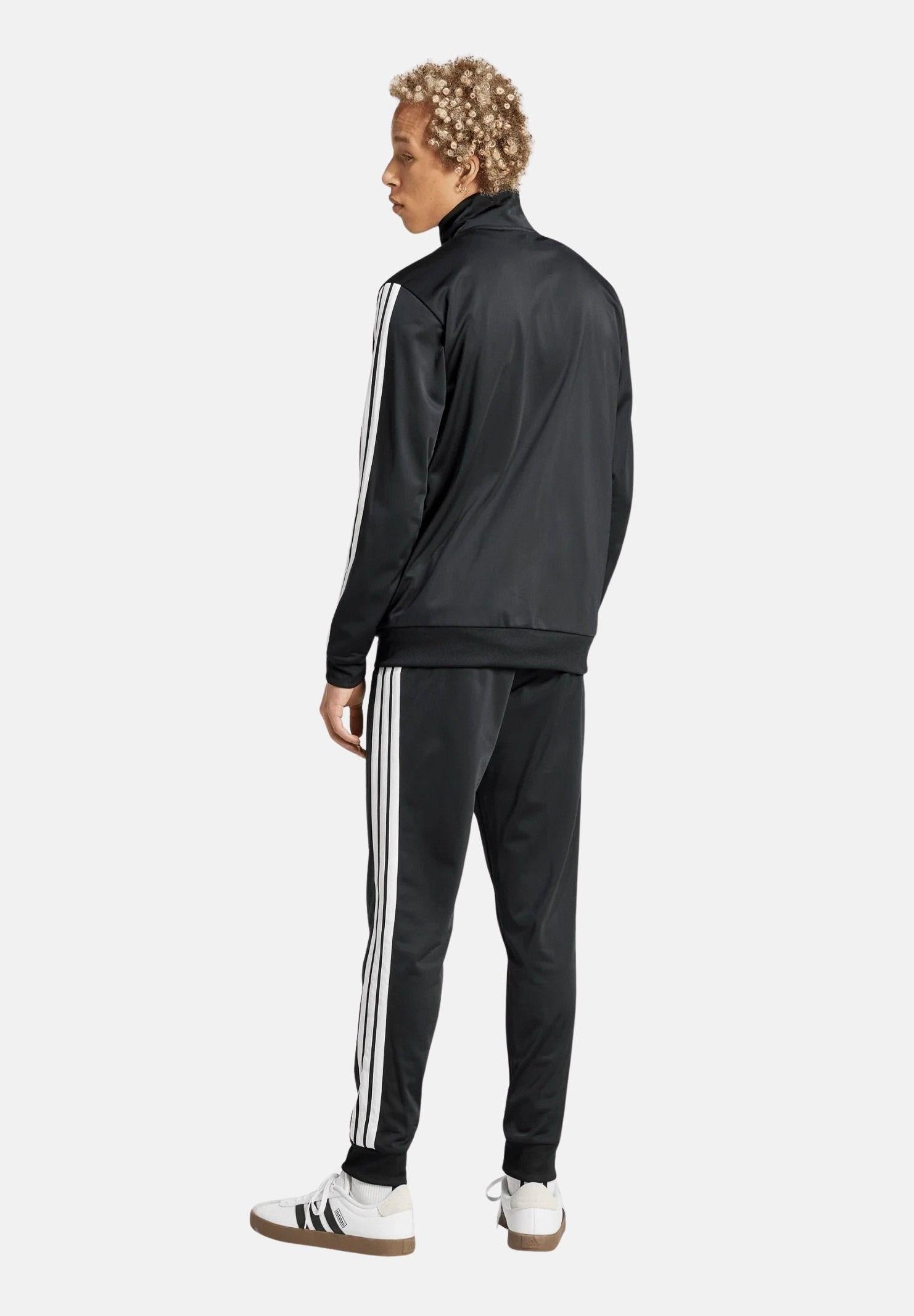 ADIDAS PERFORMANCE Tuta Basic 3-Stripes Tricot nera da uomo JI8858 . ADIDAS PERFORMANCE 