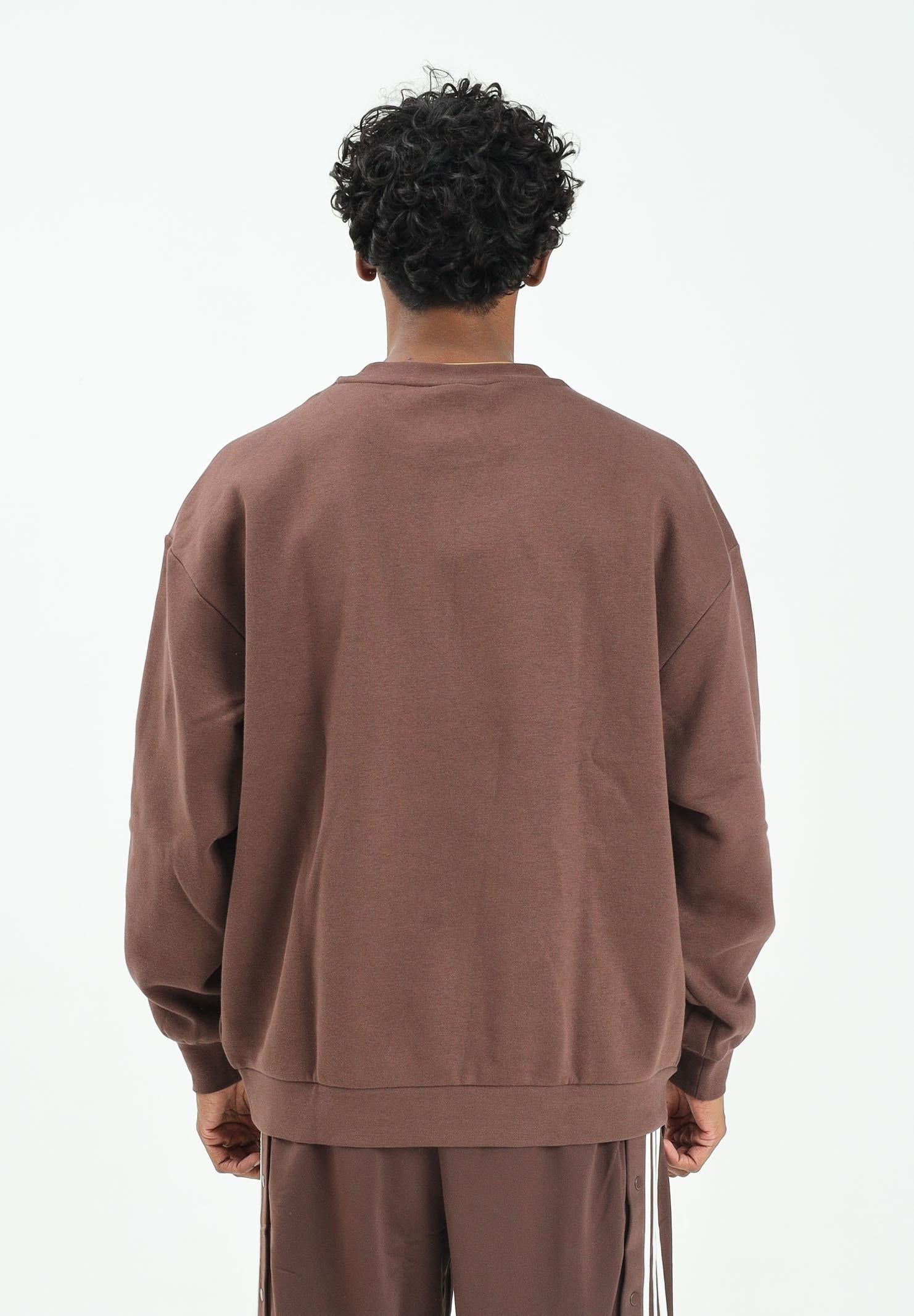 ADIDAS ORIGINALS Felpa girocollo adicolor Oversized Crew marrone da uomo KA0469  ADIDAS ORIGINALS 
