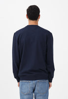 TOMMY JEANS Felpa girocollo blu da uomo con stampa logo DM0DM22643 C1G TOMMY JEANS 