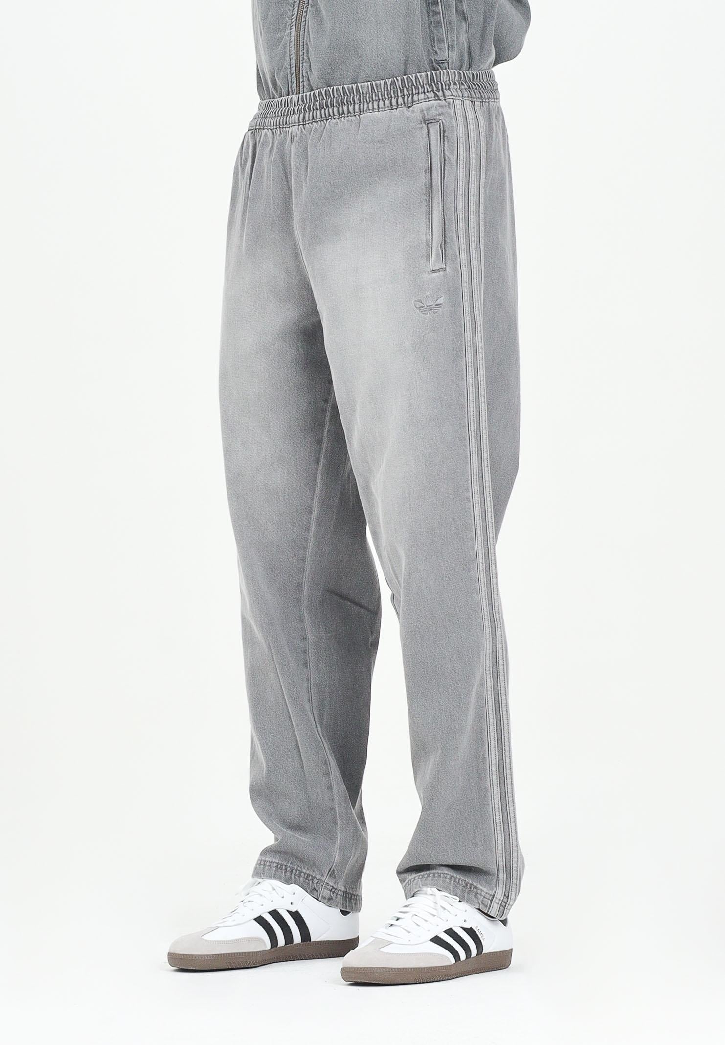 ADIDAS ORIGINALS Pantalone sportivo Adicolor Loose Denim Stone in denim grigio da uomo JW5920 . ADIDAS ORIGINALS 