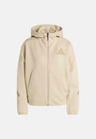 ADIDAS PERFORMANCE Felpa con zip ZNE beige da donna KE4746 . ADIDAS PERFORMANCE 