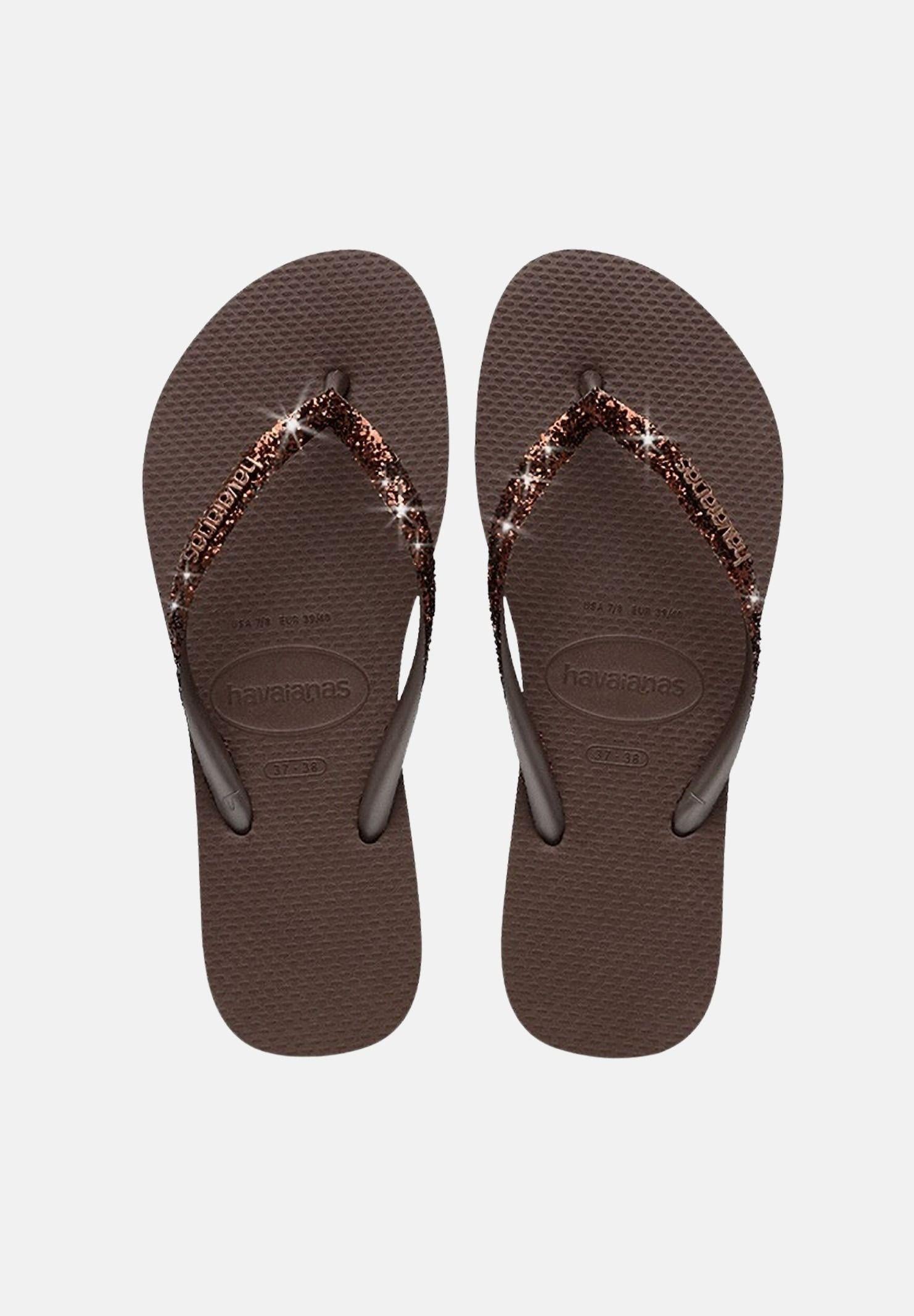 HAVAIANAS Infradito Slim Glitter II marrone da donna 4146975 0727 HAVAIANAS 