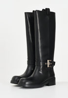 ARMANI EXCHANGE Stivali alti neri da donna con fibbia XW001655AF17476 UC001 ARMANI EXCHANGE 