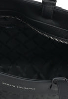 ARMANI EXCHANGE Shopper a spalla nera da donna con logo all-over XW001481AF15774 UC001 ARMANI EXCHANGE 