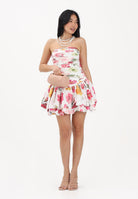 ODI ODI Abito corto bianco da donna con stampa floreale BOSACORTO110S6 5J ODI ODI 