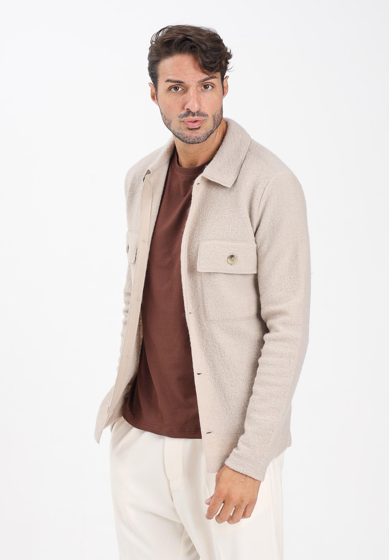SELECTED HOMME Cardigan beige da uomo 16098580 PureCashmere SELECTED HOMME 