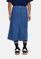 ADIDAS ORIGINALS Gonna in denim chiaro da bambina JC7879  ADIDAS ORIGINALS 