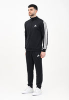 ADIDAS PERFORMANCE Tuta sportiva Sportswear Basic 3-Stripes French Terry nero da uomo JC5375  ADIDAS PERFORMANCE 