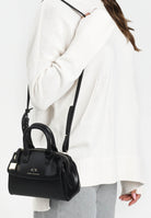 ARMANI EXCHANGE Borsa a mano nera da donna con lucchetto XW000395AF12040 UC001 ARMANI EXCHANGE 