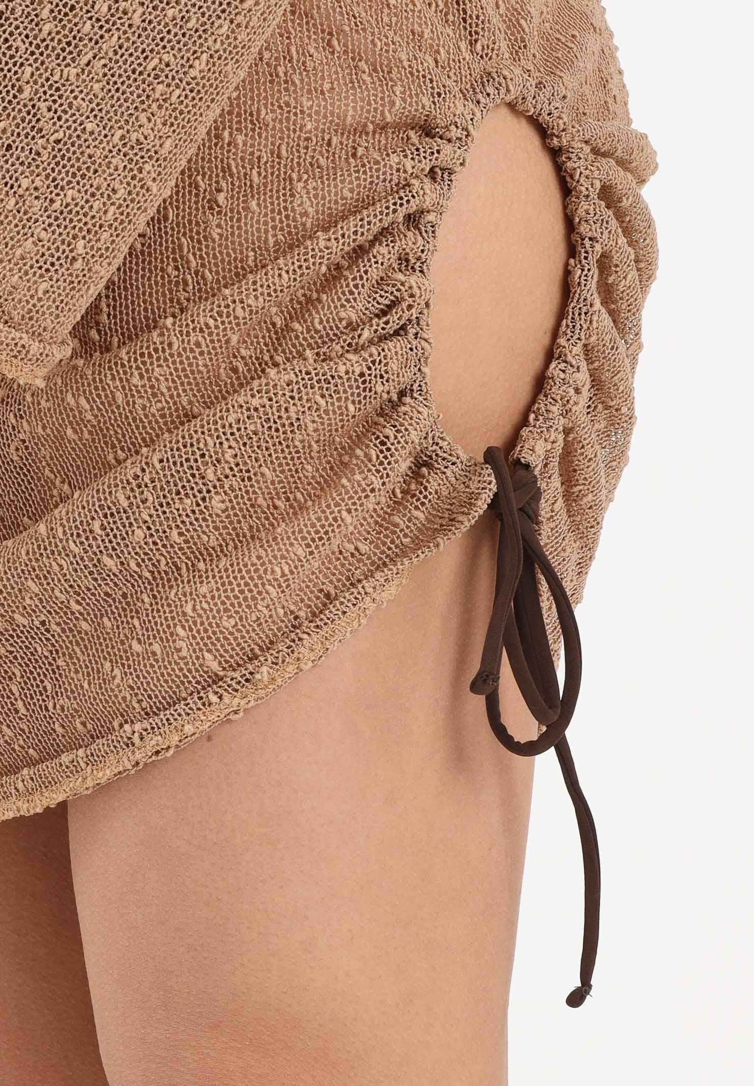 ME FUI Abito corto beige da donna MF26-SW0419BG . ME FUI 