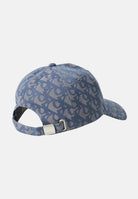 CALVIN KLEIN Cappello con visiera blu indaco per uomo e donna con stampa monogram LV04G5066G K6B CALVIN KLEIN 