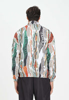 AUSTRALIAN Giacca a vento Knit Effect Printed bianca da uomo in collab con Carlo Colucci ACUGC0001 002 AUSTRALIAN 