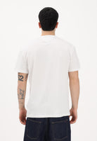 TOMMY JEANS T-shirt a manica corta bianca da uomo con ricamo logo DM0DM20322 YBL TOMMY JEANS 