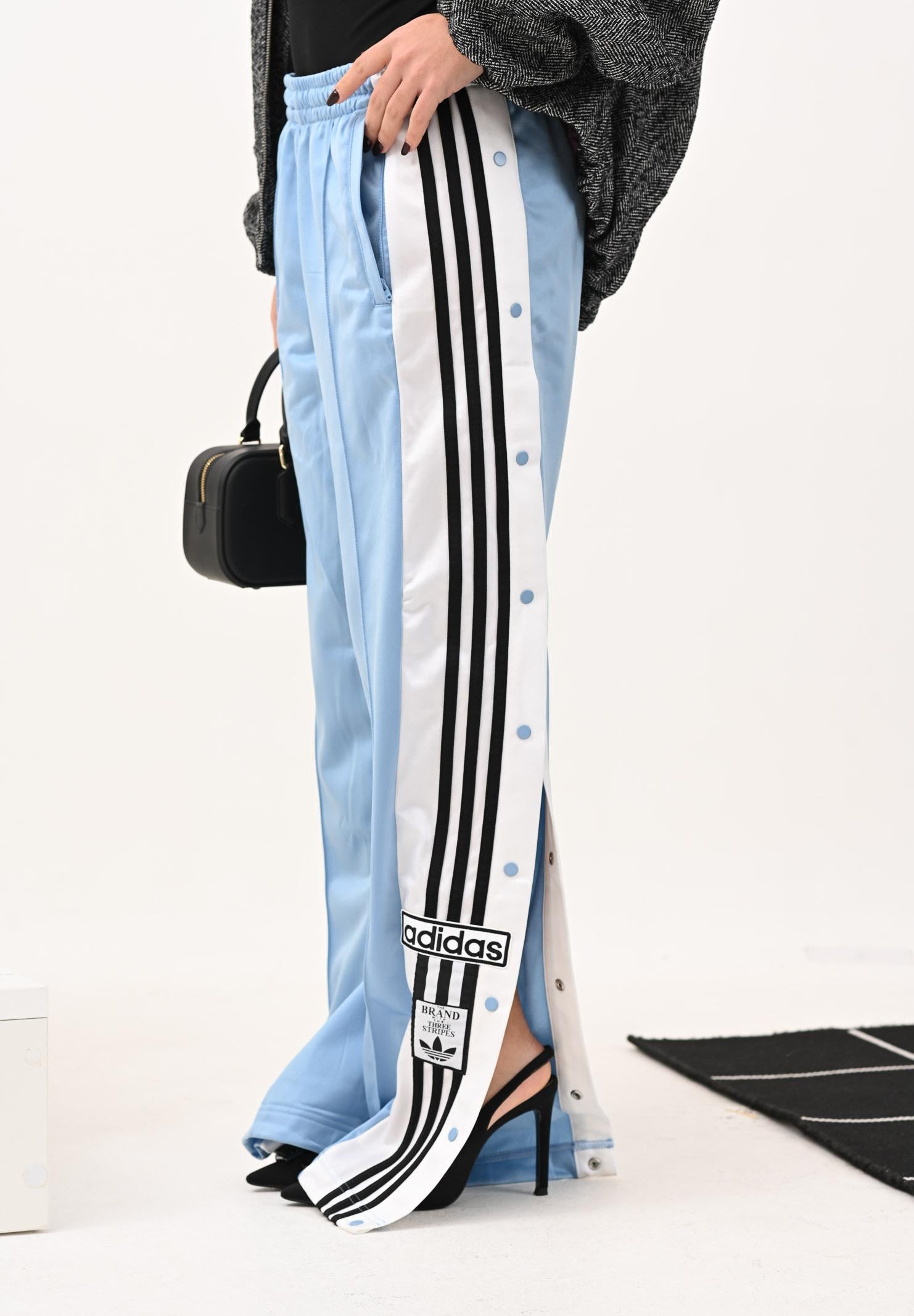 ADIDAS ORIGINALS Pantalone sportivo Adibreak azzurro da donna JV7513  ADIDAS ORIGINALS 