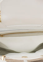 MARC ELLIS Borsa a mano Krissy S Luxe beige e bianca da donna KRISSY-S-LUXE BE MARC ELLIS 