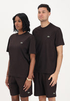 LACOSTE T-shirt a manica corta marrone per uomo e donna con logo TH7318 3LA LACOSTE 