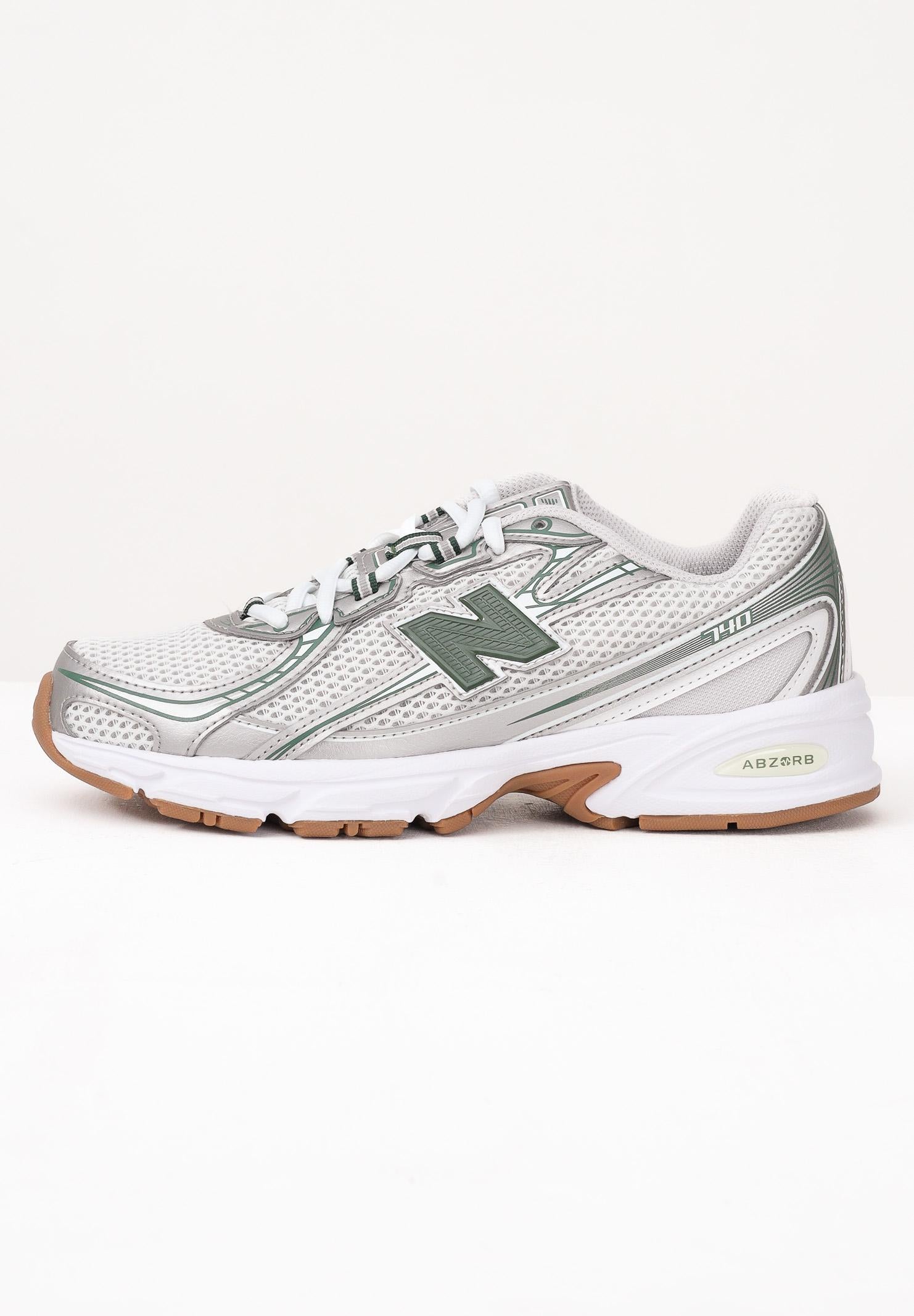 NEW BALANCE Sneakers 740 BUNGEE bianca e verde per uomo e donna GR740SF . NEW BALANCE 