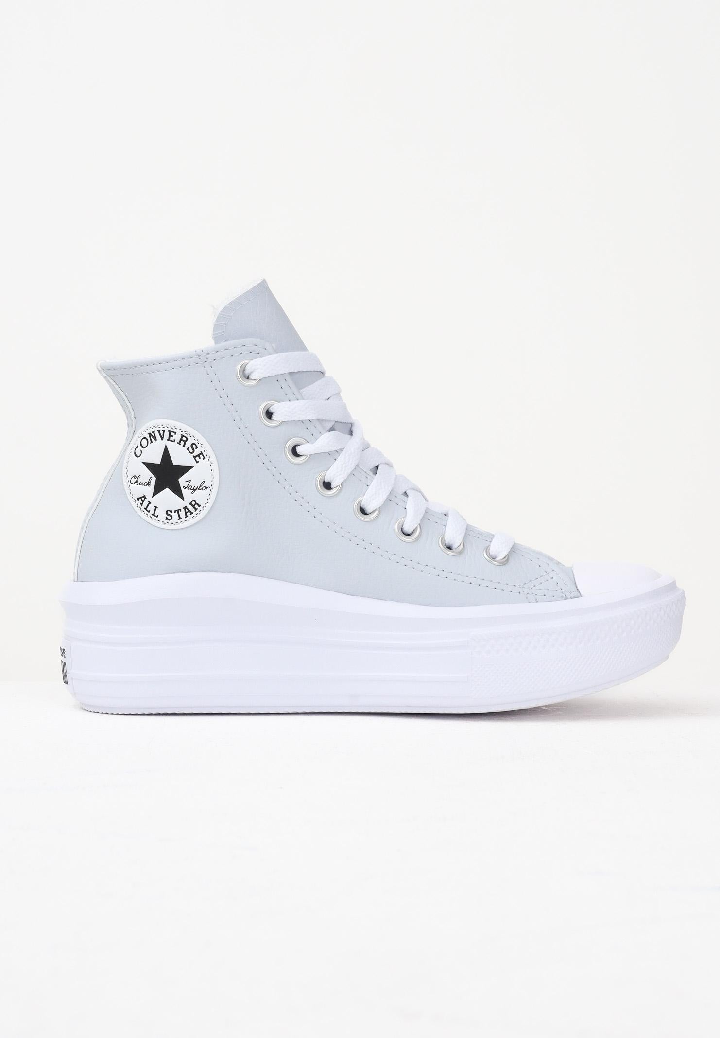 CONVERSE Sneakers Chuck Taylor All Star Move Platform Leather ghiaccio da donna A14415C . CONVERSE 